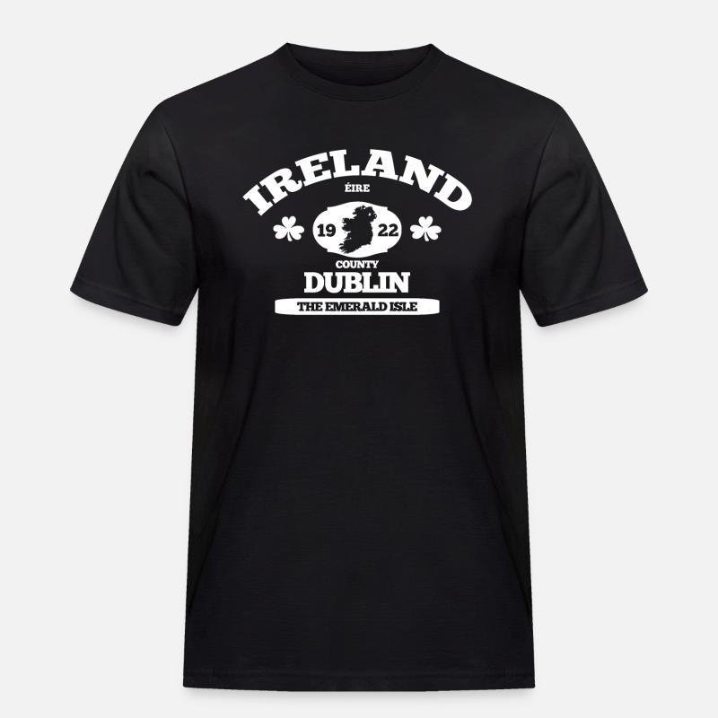 Dublin, Irland. Klassisches irisches Design - Männer Workwear T-Shirt - Schwarz