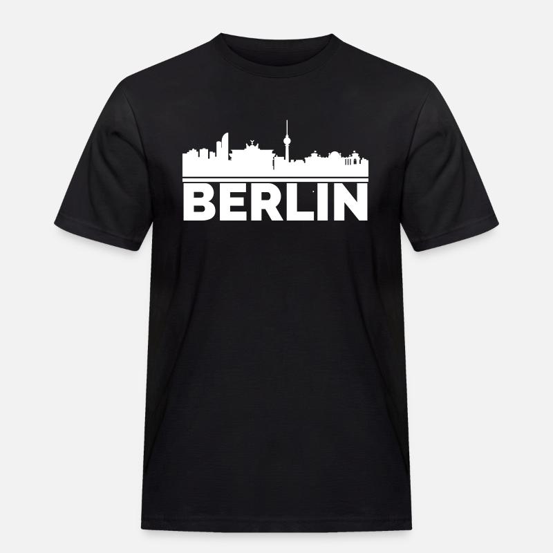 BERLIN - Männer Workwear T-Shirt - Schwarz