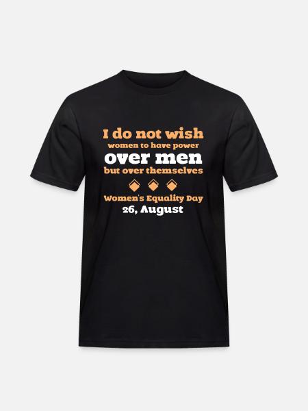 Women's Equality Day - Men's Workwear T-Shirt - black