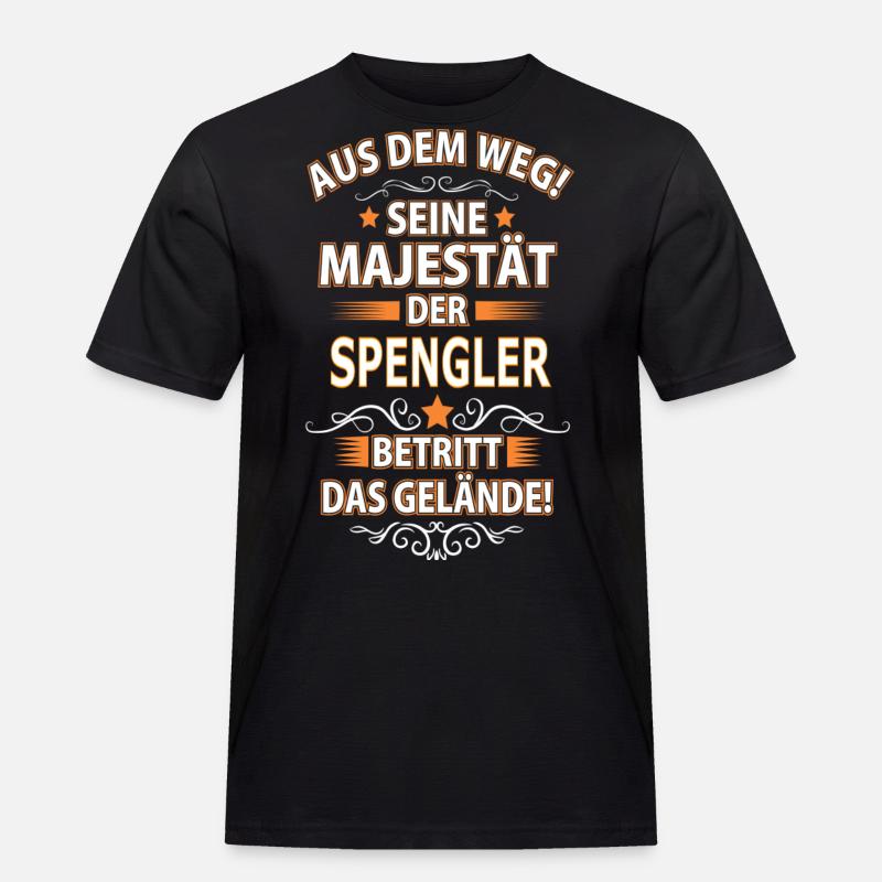 SPENGLER - Männer Workwear T-Shirt - Schwarz
