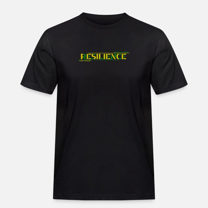 Resilience: Push Through Challenges - Men's Workwear T-Shirt - black