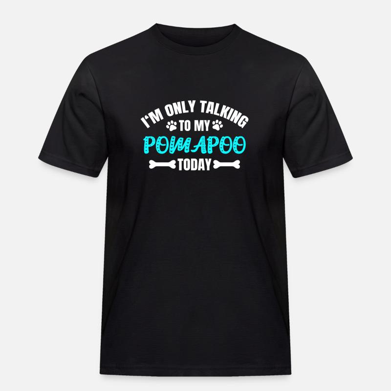 Pomapoo Pom-A-Poo - Men's Workwear T-Shirt - black
