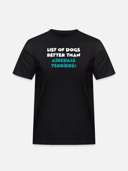 Airedale Terrier - T-shirt Workwear homme - noir