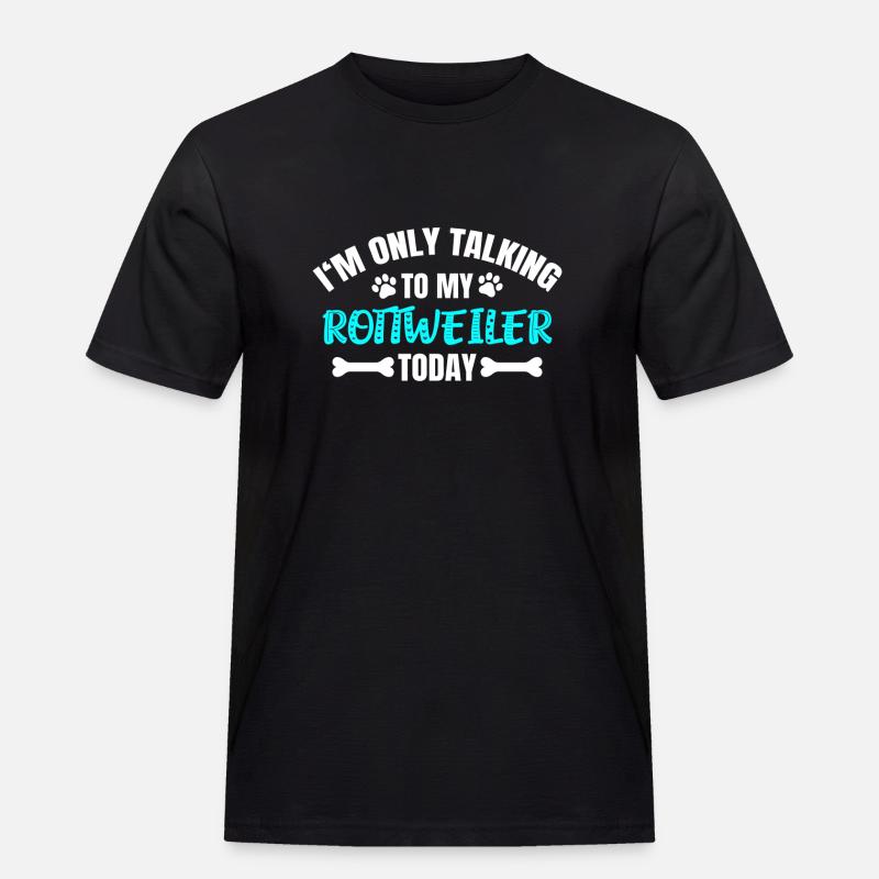 Rottweiler - Männer Workwear T-Shirt - Schwarz