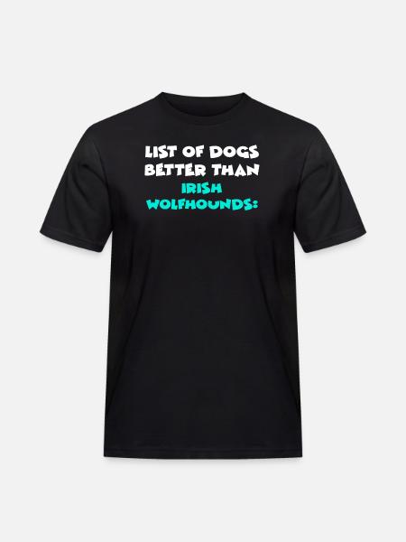 Irish Wolfhound - T-shirt Workwear homme - noir