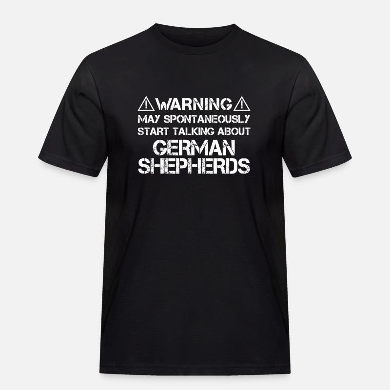 German Shepherd - Männer Workwear T-Shirt - Schwarz