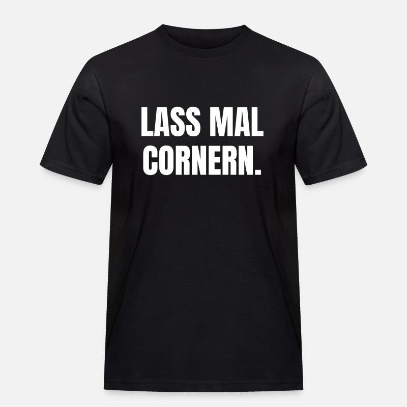 Cornern - Männer Workwear T-Shirt - Schwarz