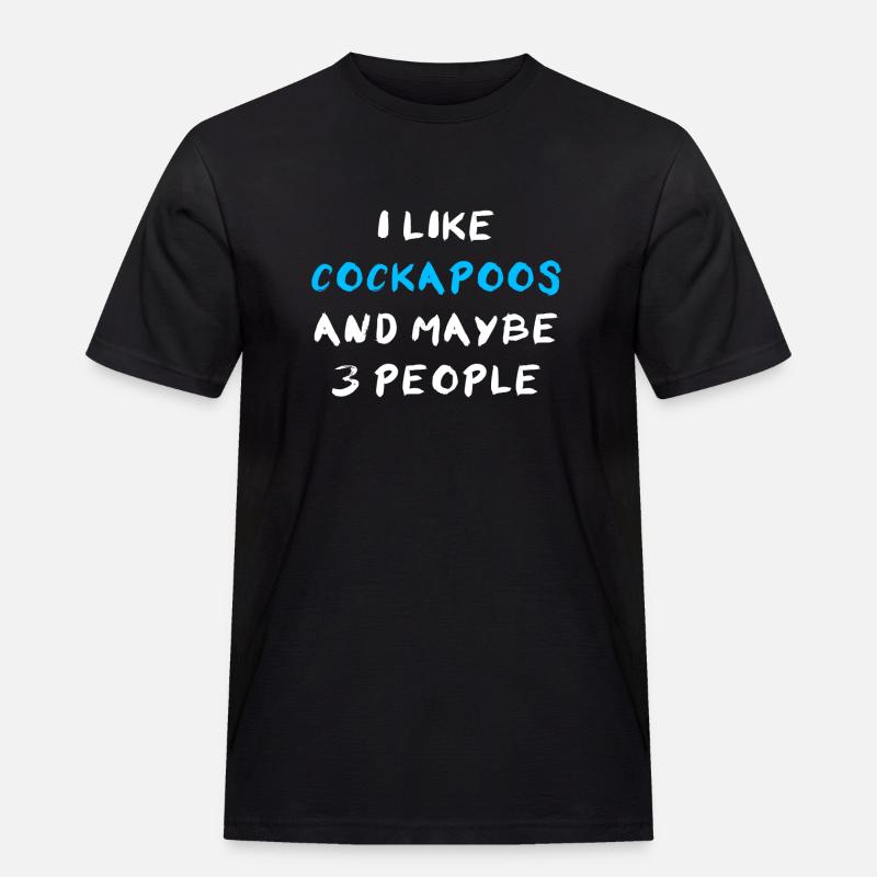 Cockapoo - Männer Workwear T-Shirt - Schwarz