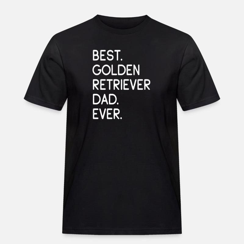 Golden Retriever - Männer Workwear T-Shirt - Schwarz
