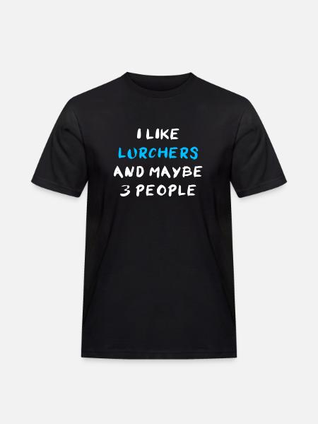 Lurcher - Männer Workwear T-Shirt - Schwarz