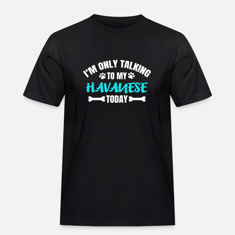 Havanese Havaneser - Männer Workwear T-Shirt - Schwarz