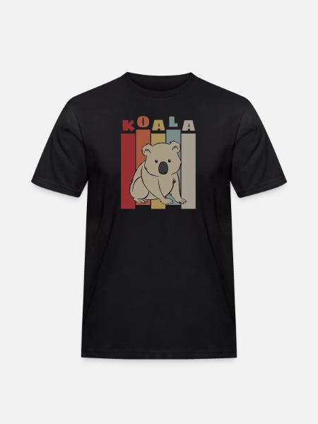 Koala Retro - Men's Workwear T-Shirt - black