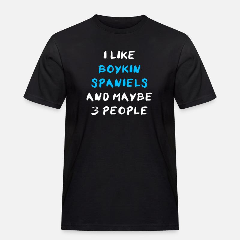 Boykin Spaniel - Männer Workwear T-Shirt - Schwarz
