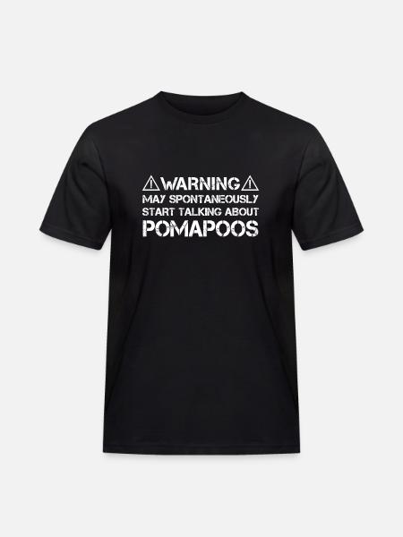 Pomapoo Pom-A-Poo - Men's Workwear T-Shirt - black