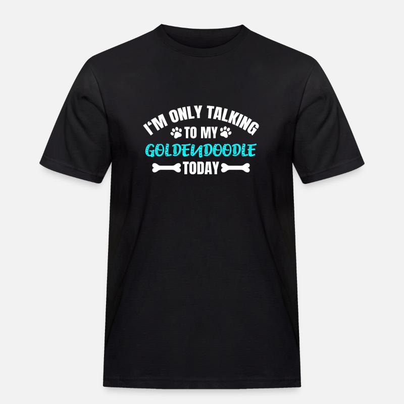 Goldendoodle - Männer Workwear T-Shirt - Schwarz