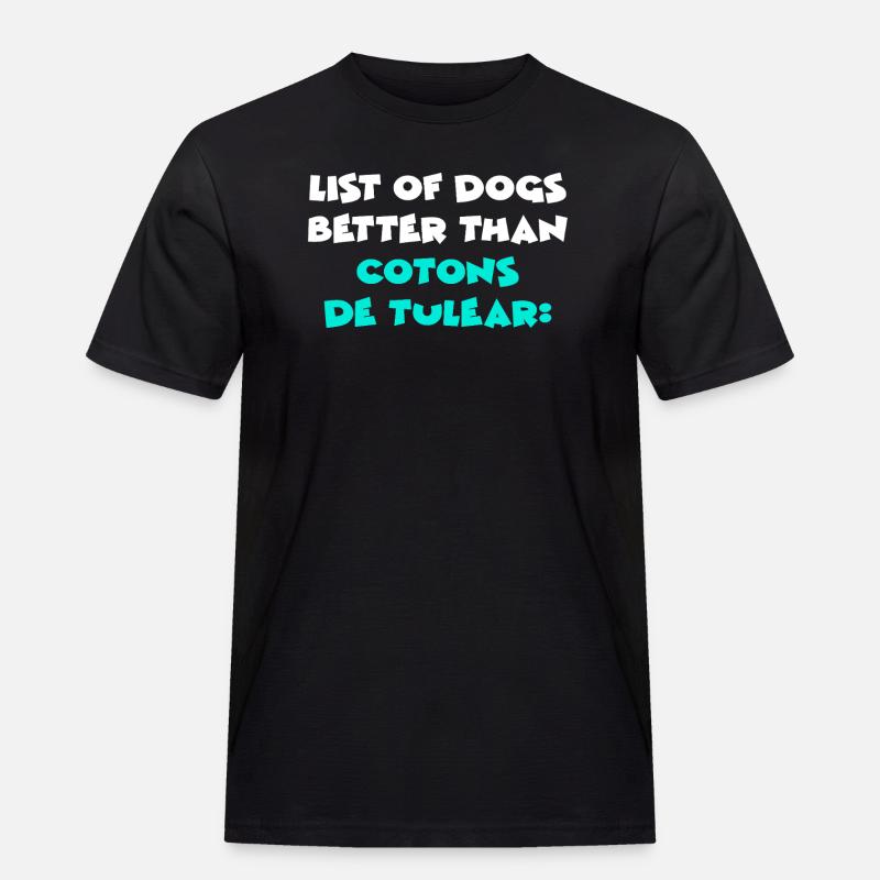 Coton de Tulear - Men's Workwear T-Shirt - black