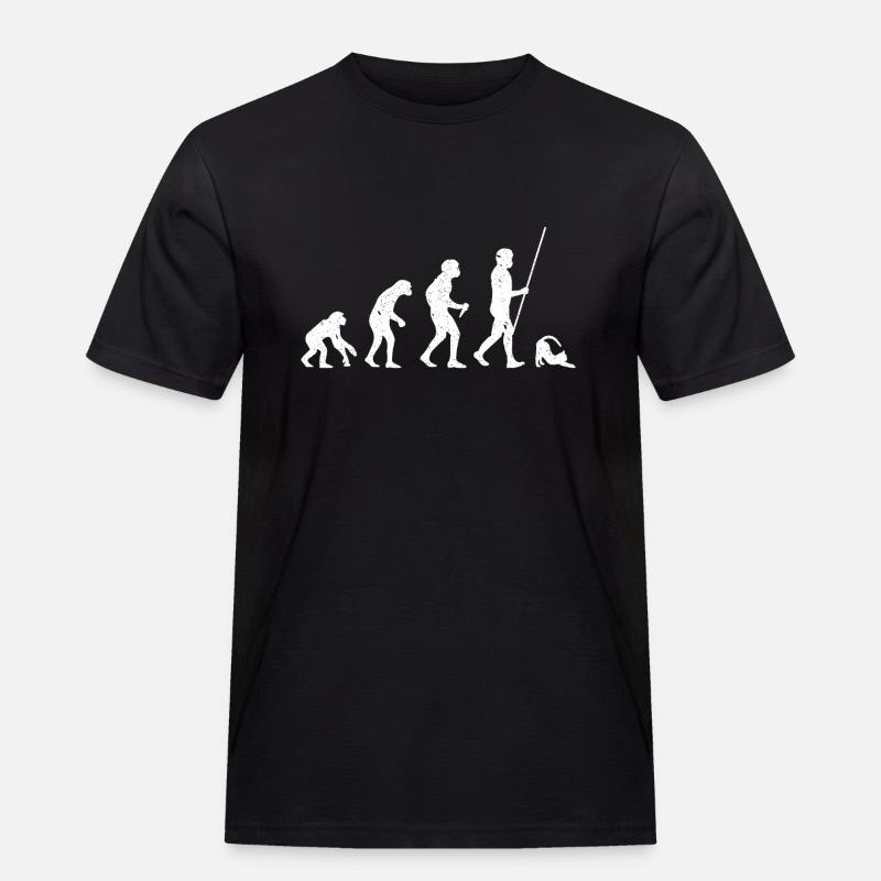Cat Evolution - Men's Workwear T-Shirt - black
