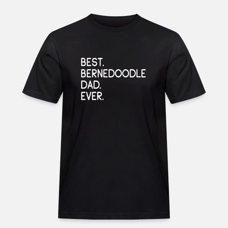 Bernedoodle Berner Mountain Poo - Männer Workwear T-Shirt - Schwarz