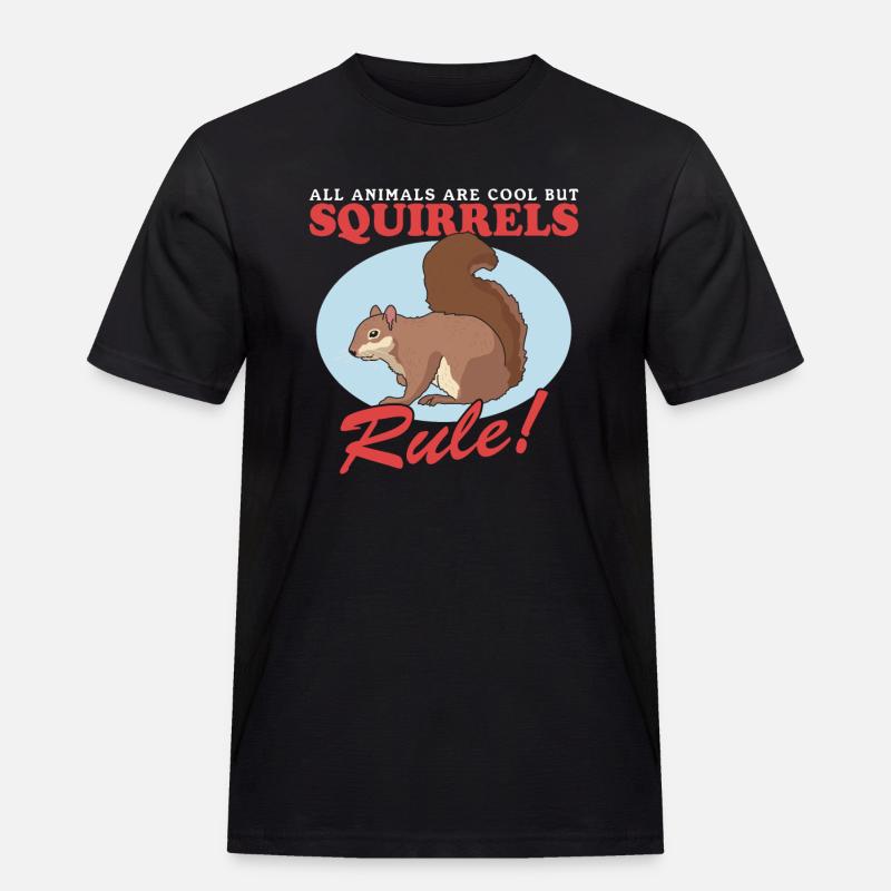 Süßes Eichhörnchen Hörnchen Grauhörnchen Geschenk - Männer Workwear T-Shirt - Schwarz