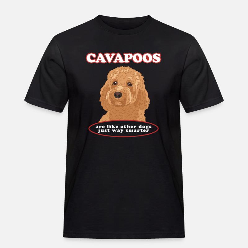 Cavapoo Hund Cavoodle Hundebesitzer Geschenk - Männer Workwear T-Shirt - Schwarz
