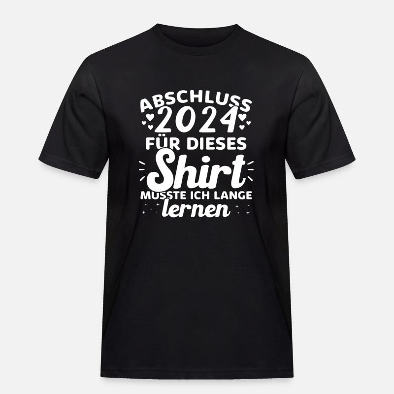 Abschluss 2024 Abschluss der Realschule - Männer Workwear T-Shirt - Schwarz
