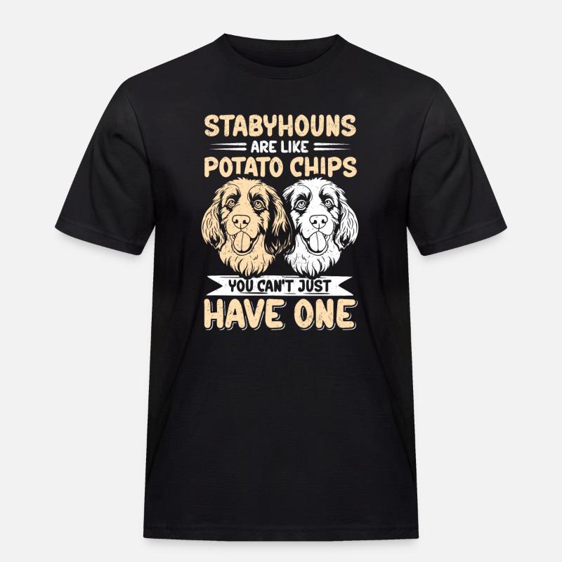 Stabyhoun Hunde Stabijhoun Hundebesitzer Geschenk - Männer Workwear T-Shirt - Schwarz