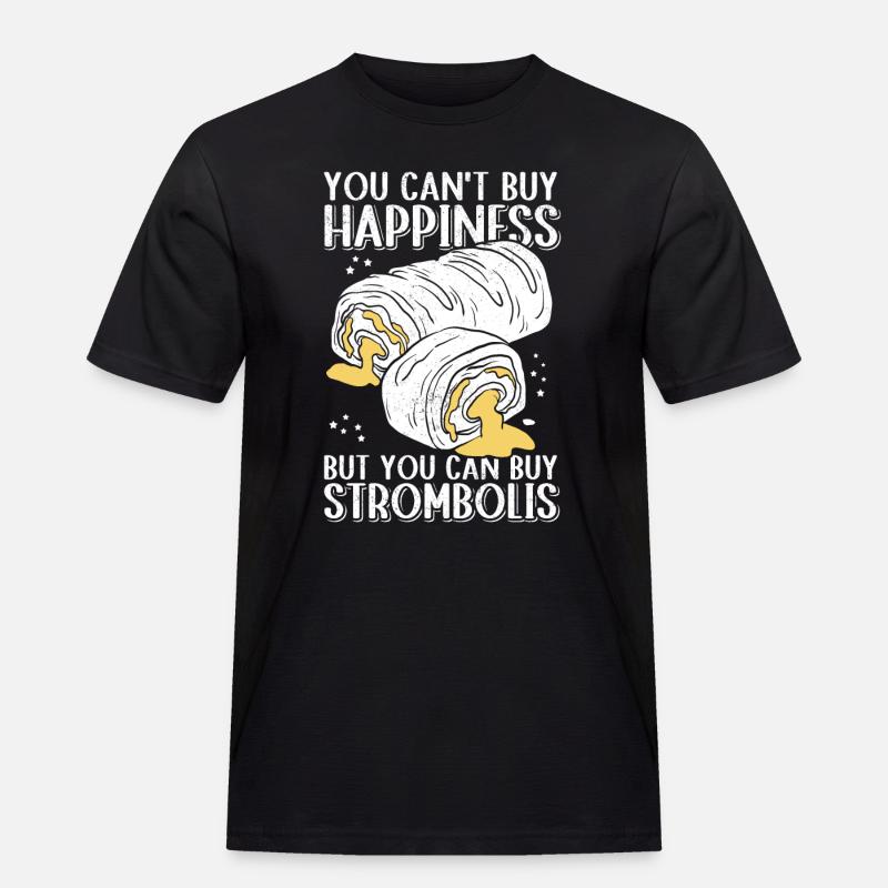 Stromboli Strombolis Pizza Calzone Geschenk - Männer Workwear T-Shirt - Schwarz