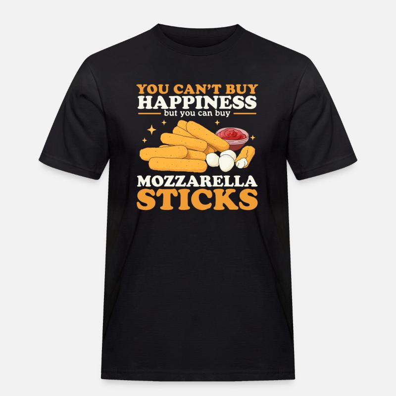 Mozzarella-Sticks | Mozzarella Sticks Geschenk - Männer Workwear T-Shirt - Schwarz