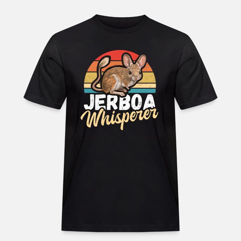 Springmäuse Wüstenspringmaus Springmaus Geschenk - Männer Workwear T-Shirt - Schwarz