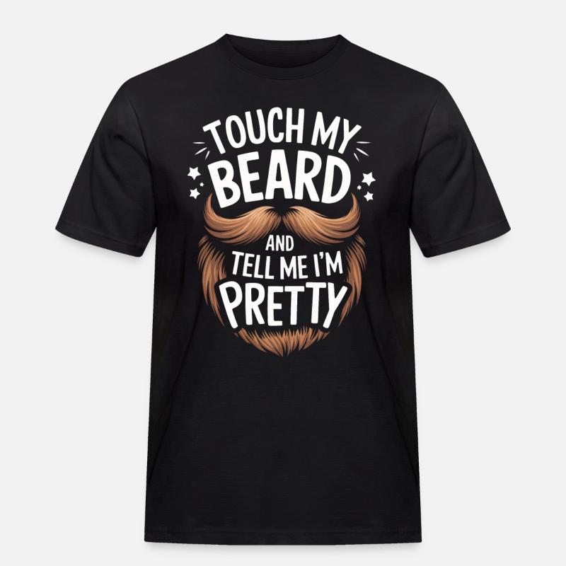 Bart Schnurrbart Bärtige Männer - Männer Workwear T-Shirt - Schwarz