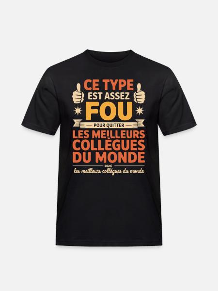 Departure Co-worker New Job Retirement - Men's Workwear T-Shirt - black