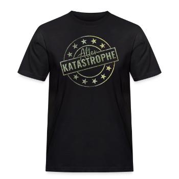 Alter Katastrophe - Männer Workwear T-Shirt - Schwarz - Vorne - AI Model Male 178 light (178cm)