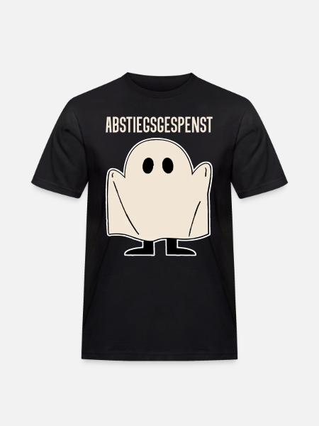 Abstiegsgespenst - Männer Workwear T-Shirt - Schwarz