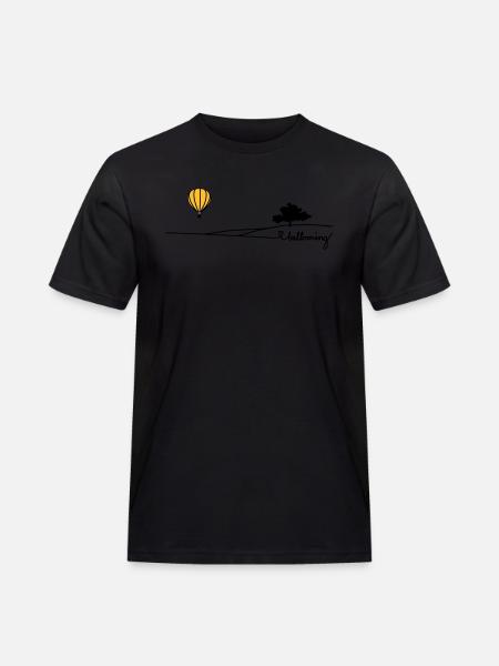 ballooning landscape - Männer Workwear T-Shirt - Schwarz