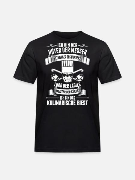 Kulinarisches Biest Koch - Männer Workwear T-Shirt - Schwarz