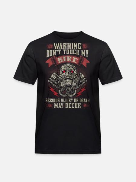 Don't touch my bike - EN - Men's Workwear T-Shirt - black