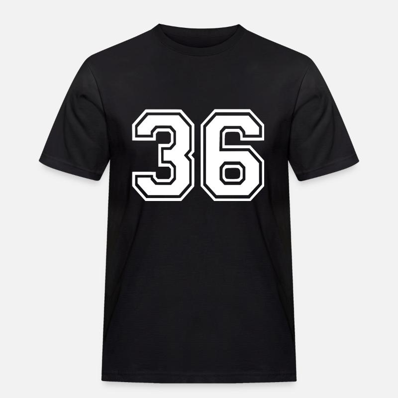 36 - Männer Workwear T-Shirt - Schwarz