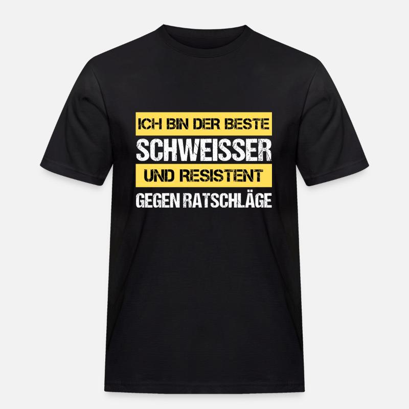 Resistenter Schweißer - Männer Workwear T-Shirt - Schwarz
