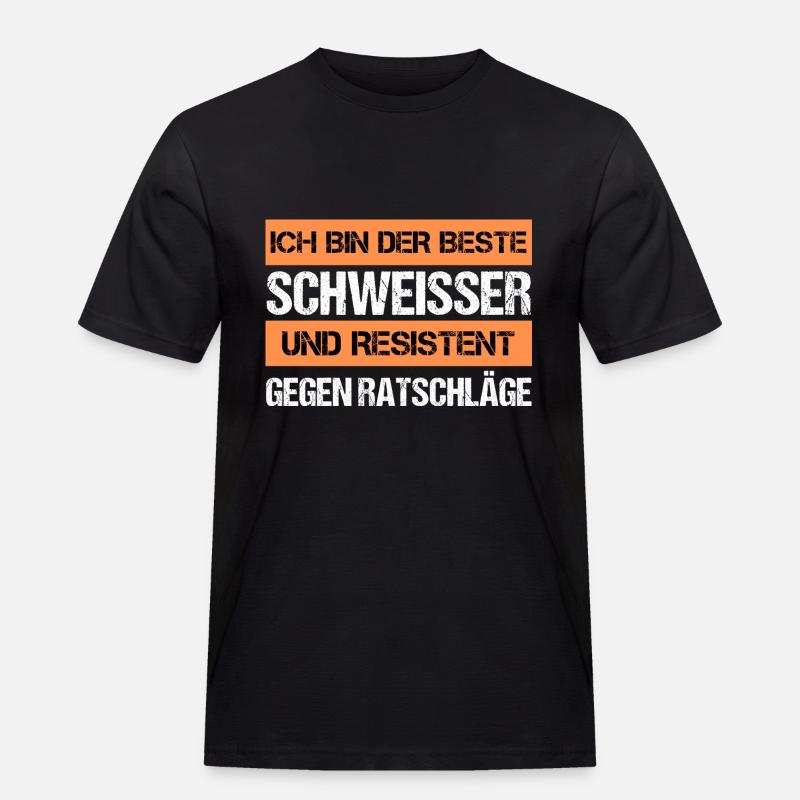 Resistenter Schweißer - Männer Workwear T-Shirt - Schwarz