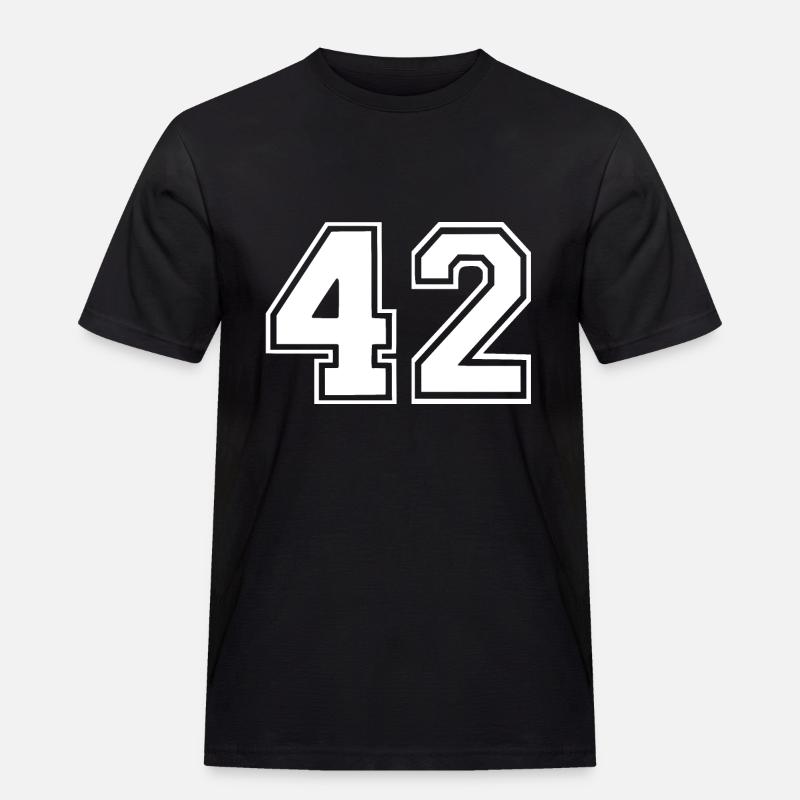 42 - Männer Workwear T-Shirt - Schwarz
