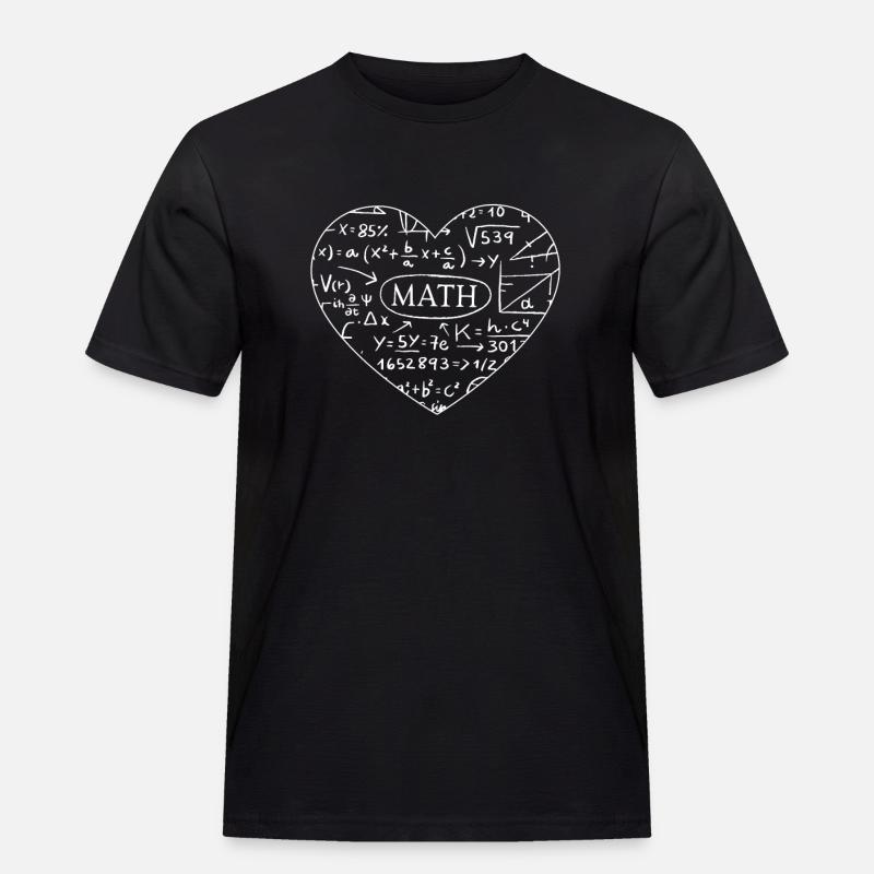 Math math love mathematicians - Men's Workwear T-Shirt - black