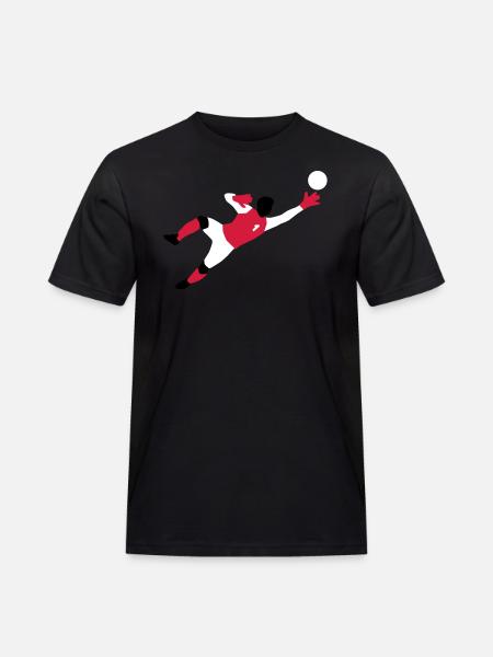 torwart_012015_a_3c - Männer Workwear T-Shirt - Schwarz