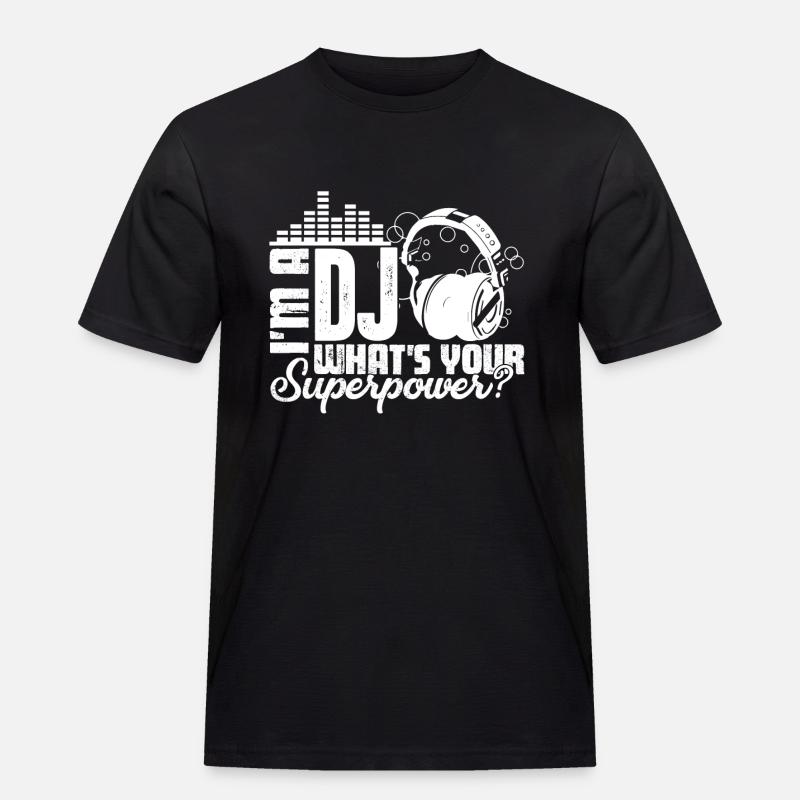 DJ Ich bin ein DJ - Männer Workwear T-Shirt - Schwarz