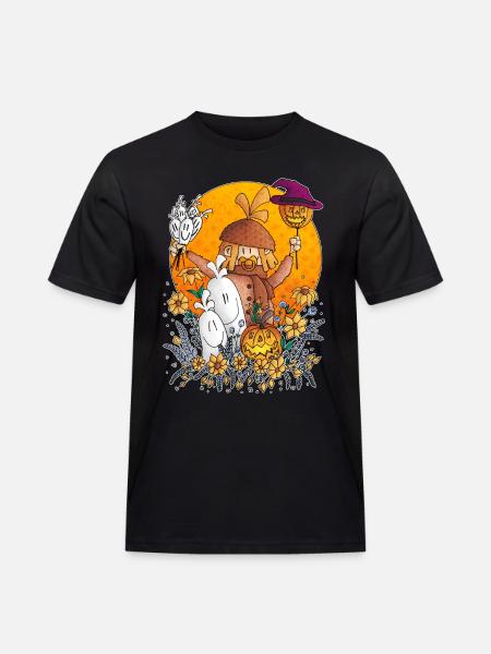 Ugo - the pumpkin parade / - Men's Workwear T-Shirt - black