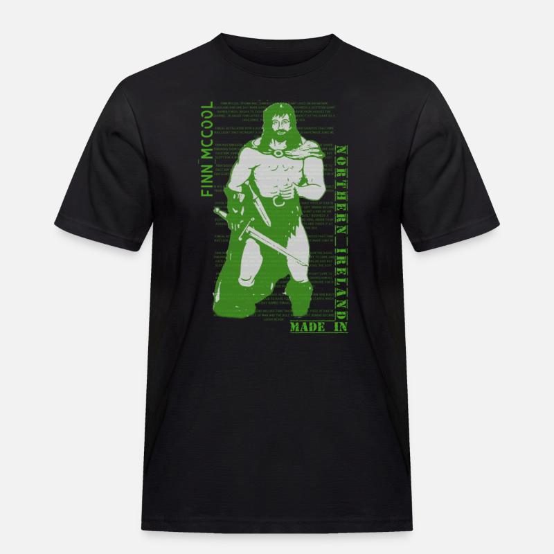 Finn McCool - Männer Workwear T-Shirt - Schwarz