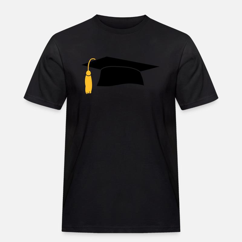 Doktorhut - Männer Workwear T-Shirt - Schwarz