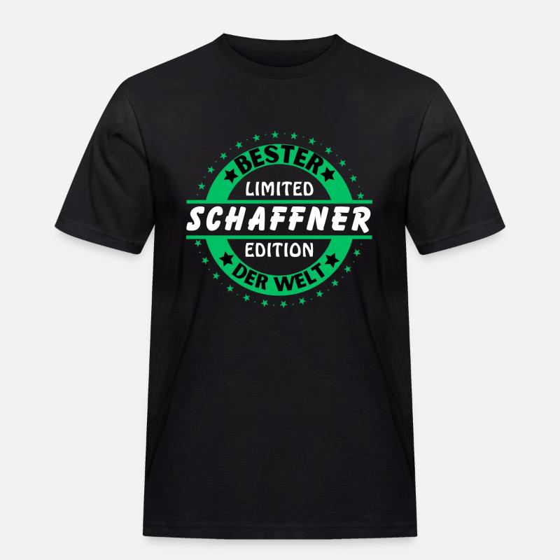 Bester Schaffner der Welt - Männer Workwear T-Shirt - Schwarz