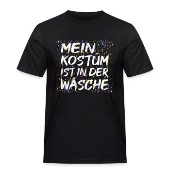 Mein Kostüm Ist In Der Wäsche Karneval Fasching - Männer Workwear T-Shirt - Schwarz - Vorne - AI Model Male 178 light (178cm)