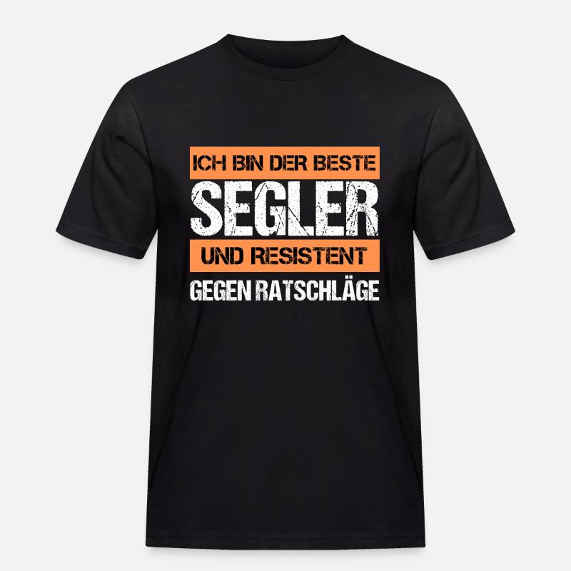 Resistenter Segler - Männer Workwear T-Shirt - Schwarz