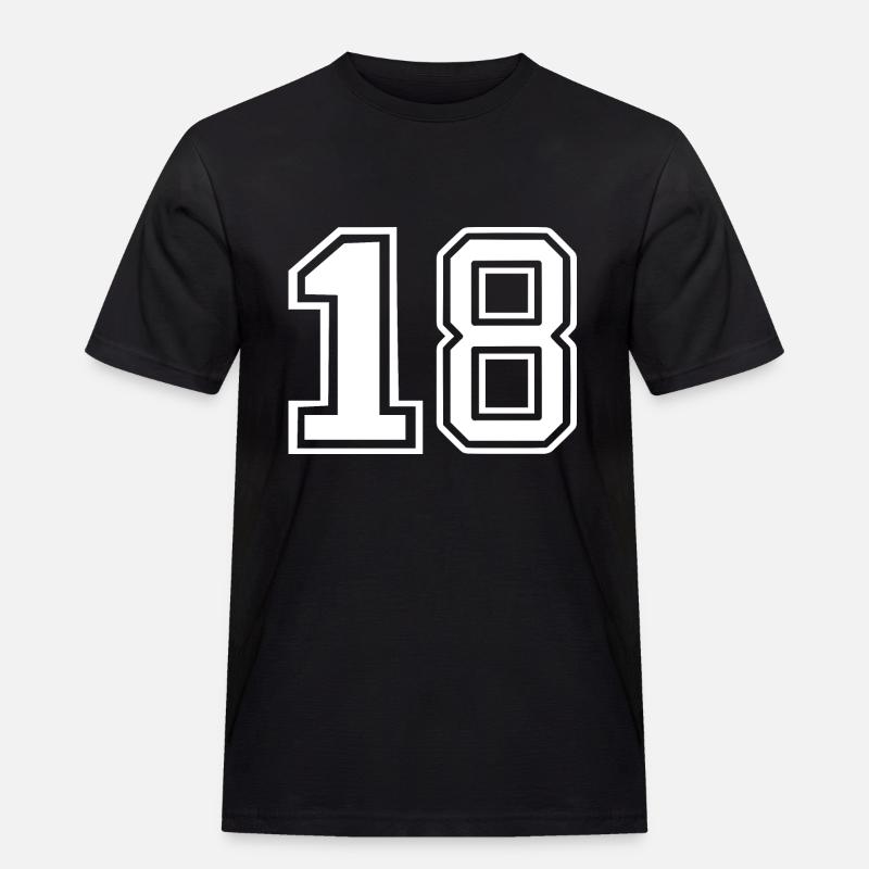18 - Männer Workwear T-Shirt - Schwarz